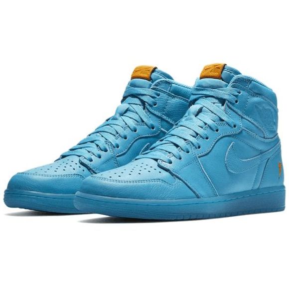 NEW Mens 10.5 NIKE Air Jordan 1 Retro High OG Shoes Sneakers Gatorade AJ5997-455 - Picture 4 of 6